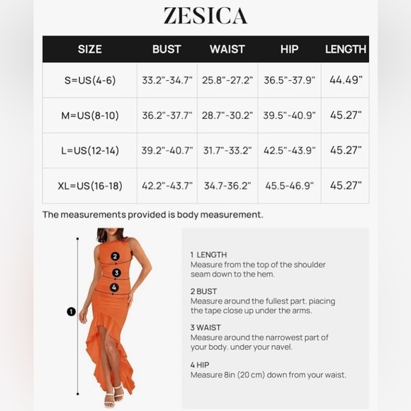 ZESICA Size M Ruched Bodycon Sleeveless Backless Dress Ruffle Mermaid Cocktail - Picture 5 of 11